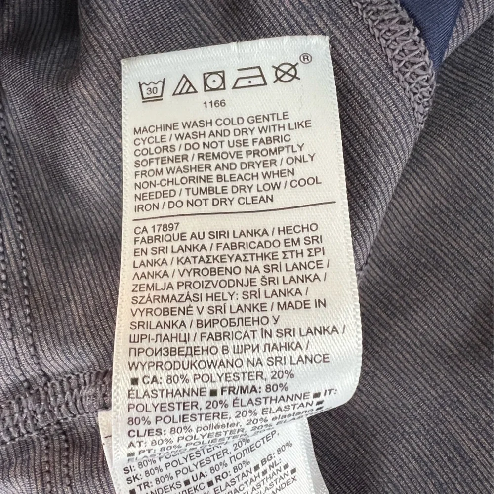 Athleta Ultimate Stash Pocket 7/8 Tight Leggings in Heather Grey/Navy, size M - Picture 8 of 11